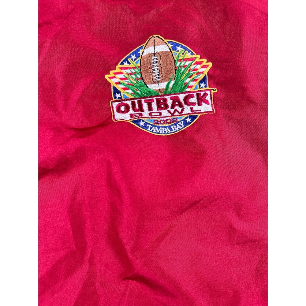 Russell 2002 Outback Bowl Tampa Bay Wind Shirt Men XL Red Sports Water Resistant - Picture 3 of 6